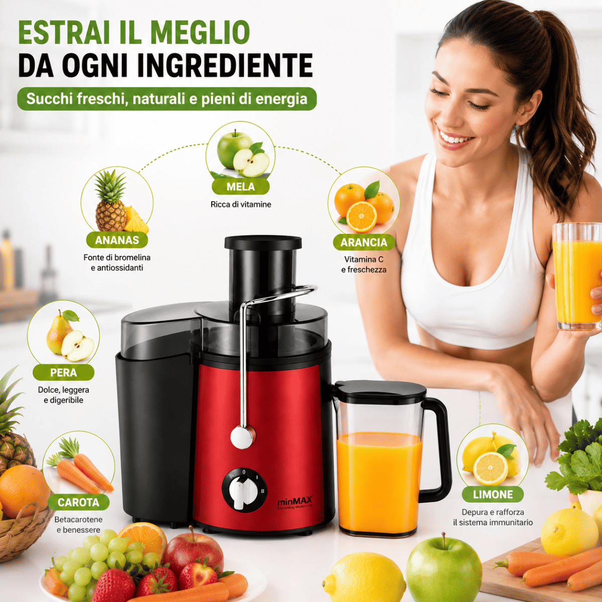 Estrattore di Succo - MercatoneSmart.it
