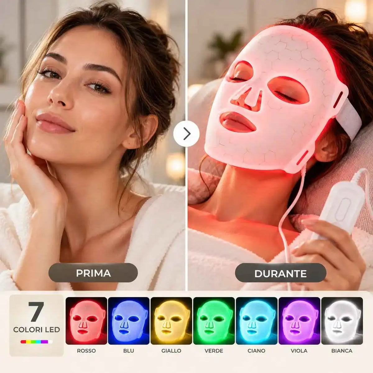 Maschera Facciale Fototerapia - MercatoneSmart.it