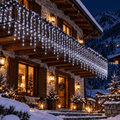 Tenda Luminosa Natalizia 250 LED Bianco freddo