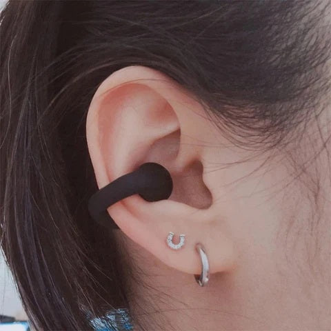 Auricolari Bluetooth 5.3 senza fili e con clip per orecchio impermeabile mini sport corsa anti-rumore qualità HIFI lunga durata della batteria