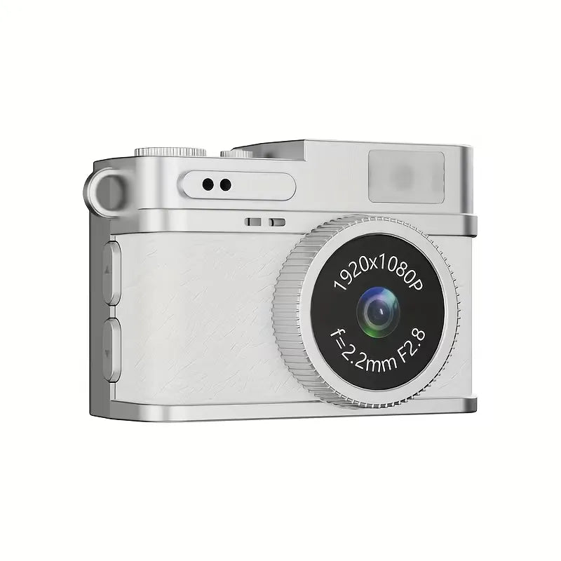 Mini Fotocamera Portachiavi HD 1080P – Nano Camera Retrò con Schermo IPS 0,96", Batteria Ricaricabile e Supporto TF fino a 128GB