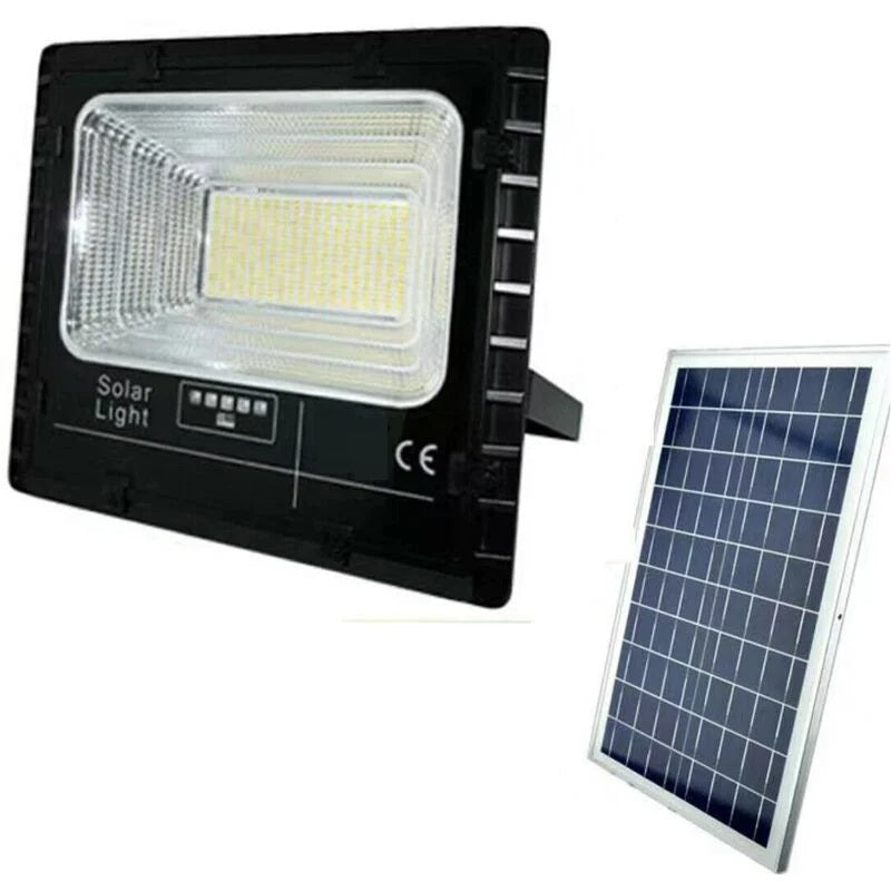 Faro led con pannello solare luce fredda crepuscolare esterno