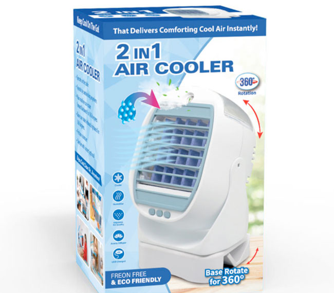 Air Cooler 2 in 1 refrigeratore portatile