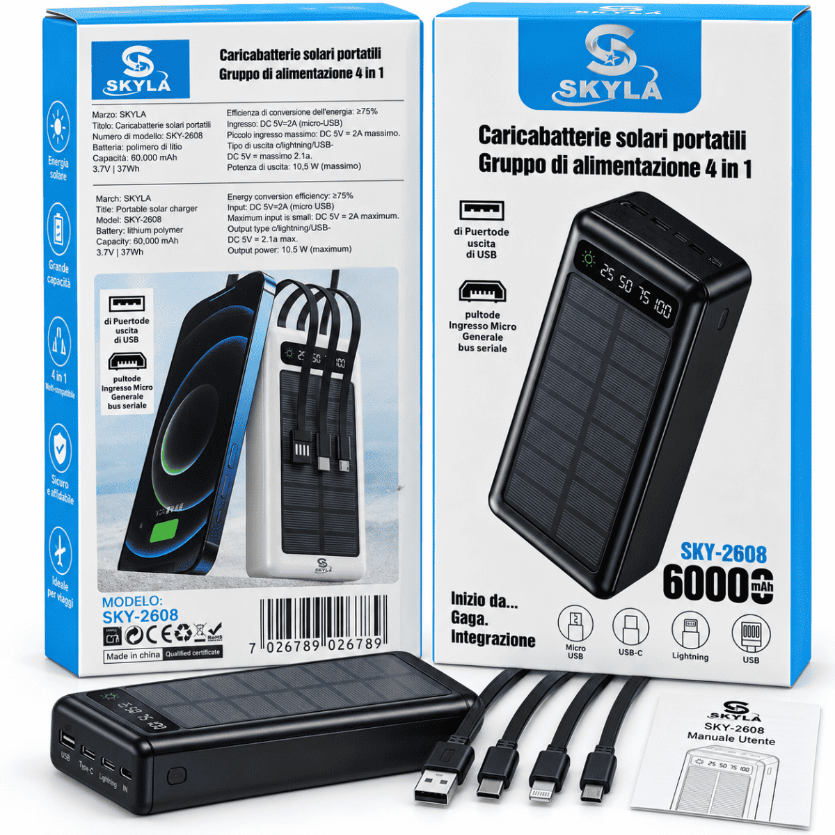 Power Bank Solare SKYLA
