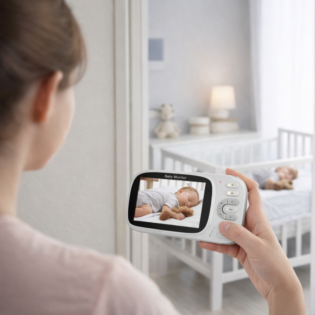 Video Baby Monitor Wireless Q-SX907 con Telecamera HD e Audio Bidirezionale