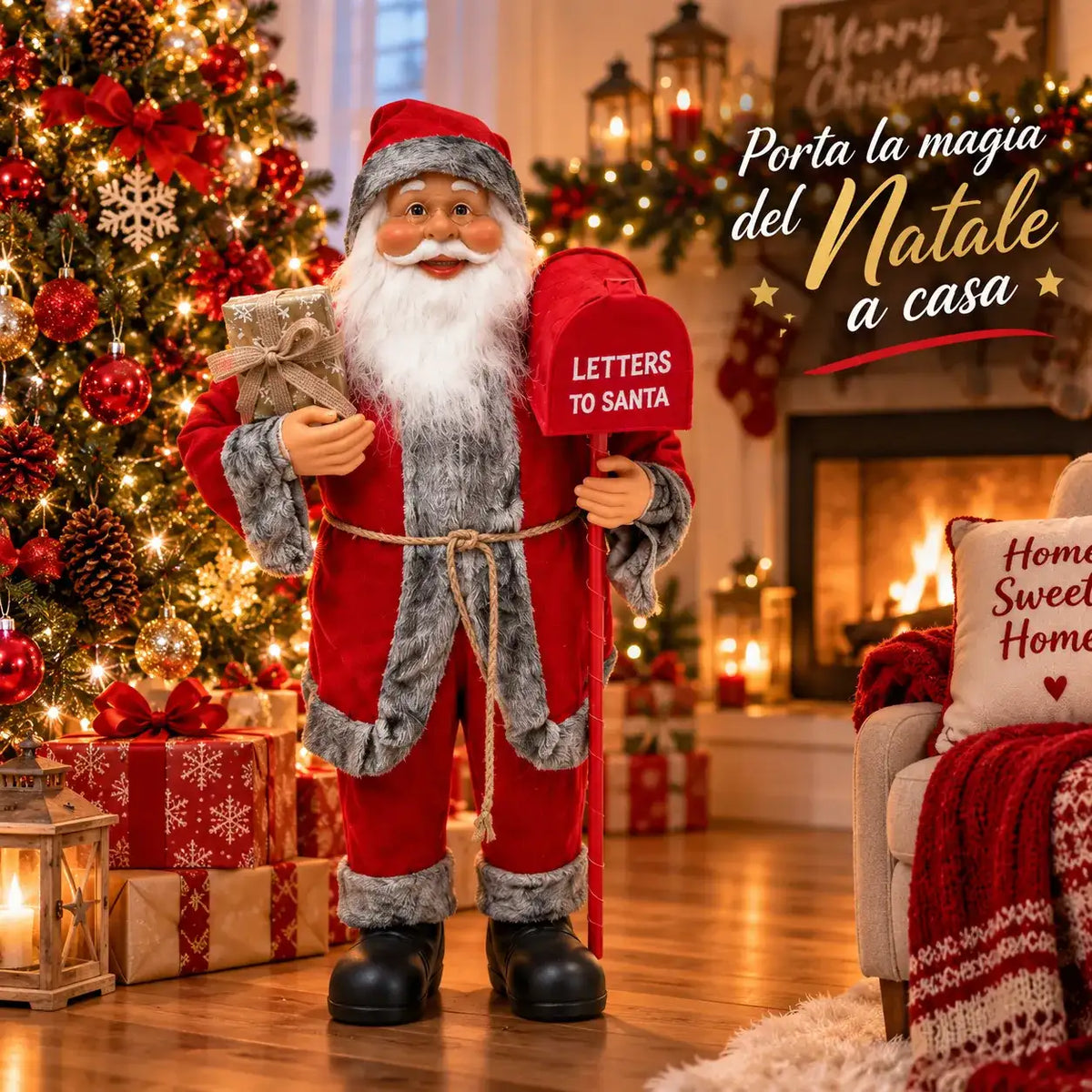 Babbo Natale con cassetta postale - MercatoneSmart.it