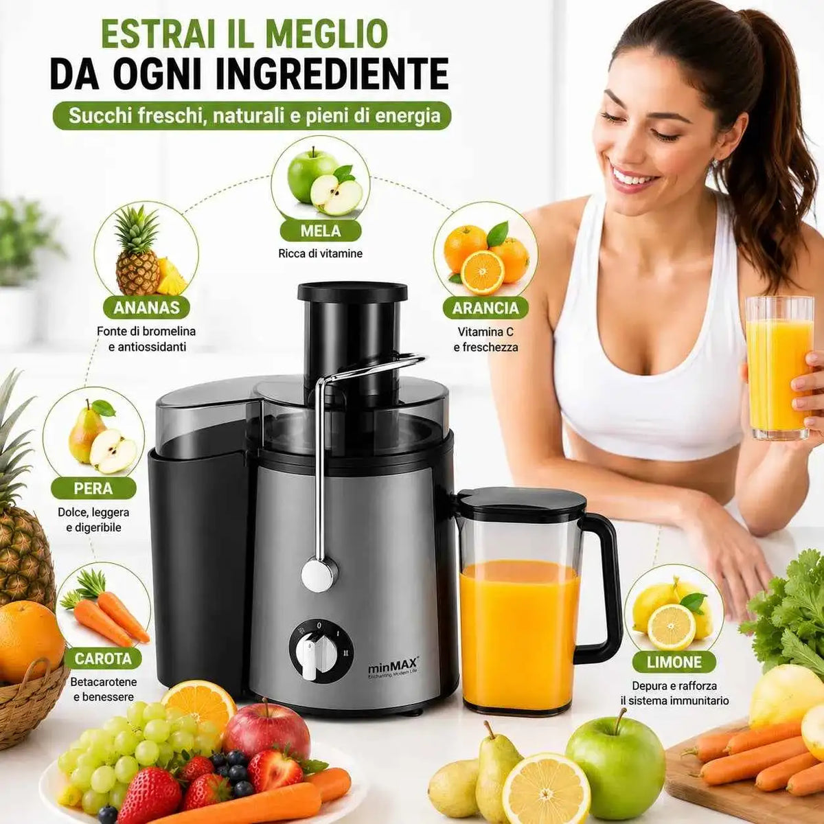 Estrattore di Succo - MercatoneSmart.it