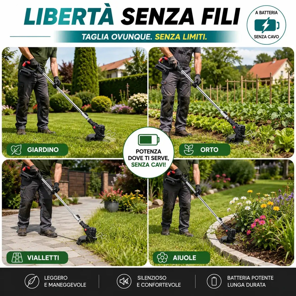 Decespugliatore a Batteria - MercatoneSmart.it