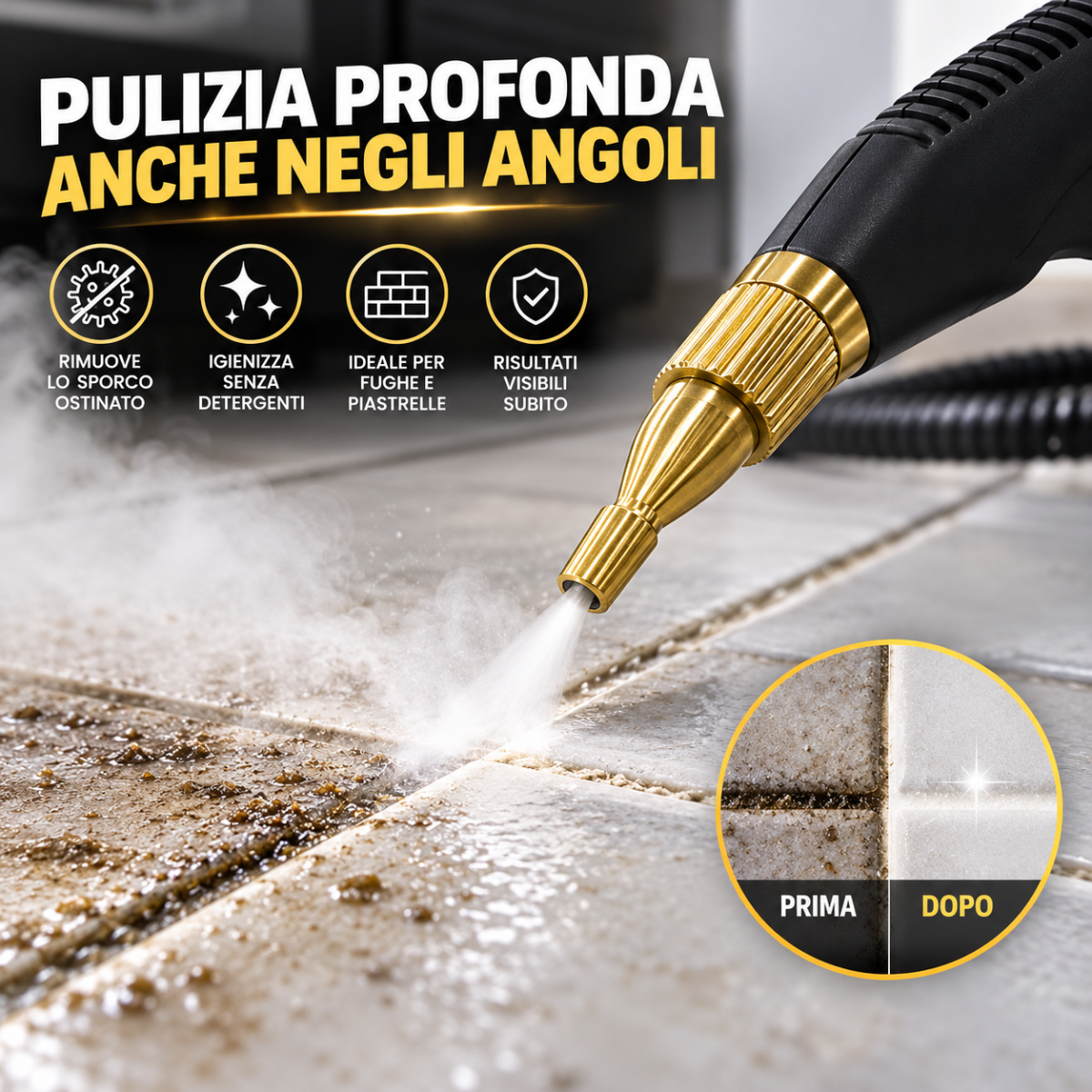 Pulitore a Vapore 2500W