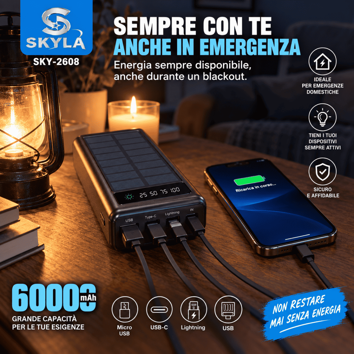 Power Bank Solare SKYLA