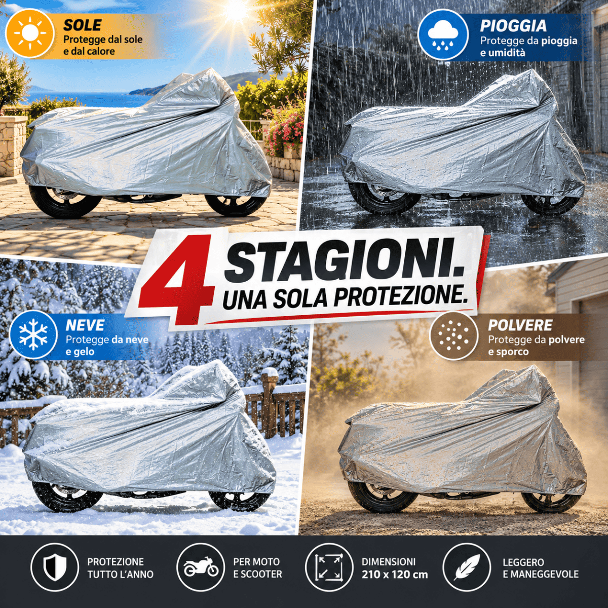 Telo Coprimoto 210x120cm - Mercatone Smart