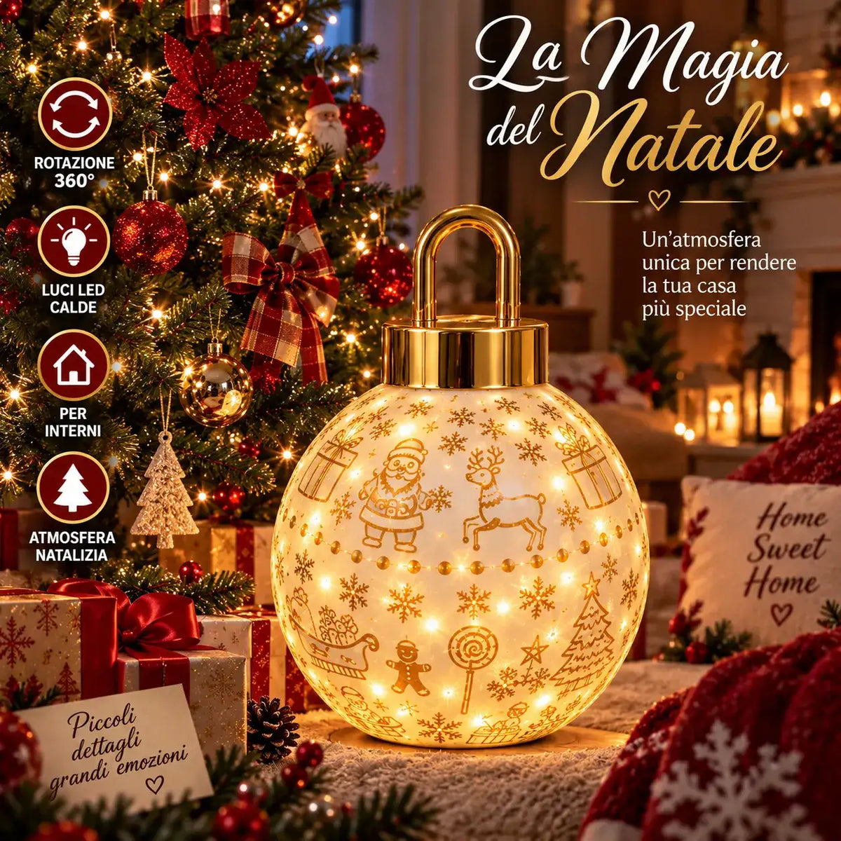 Sfera di Natale LED - MercatoneSmart.it