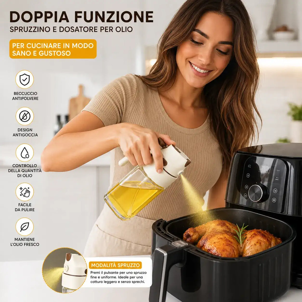 Spruzzatore Olio 2in1 500 ml - MercatoneSmart.it