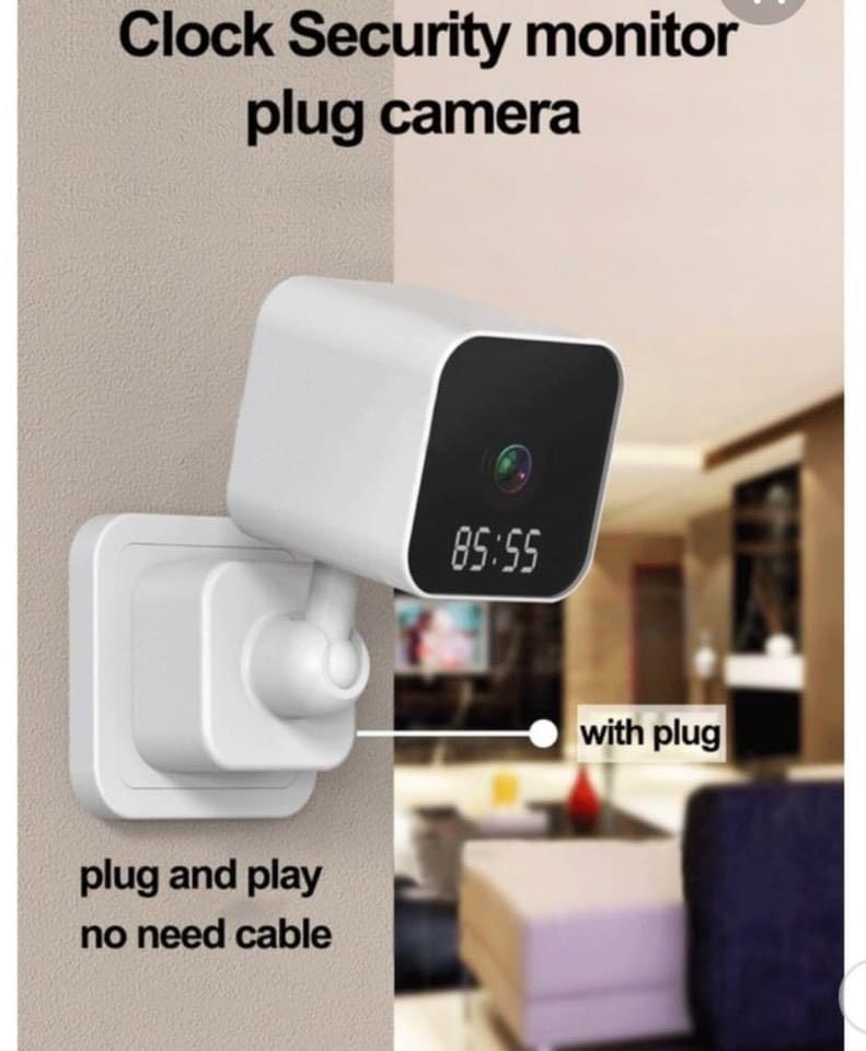 Fotocamera Hd 1080p Wifi Sicurezza Ip Home Cam Visione Notturna Orologio Q-Sx909