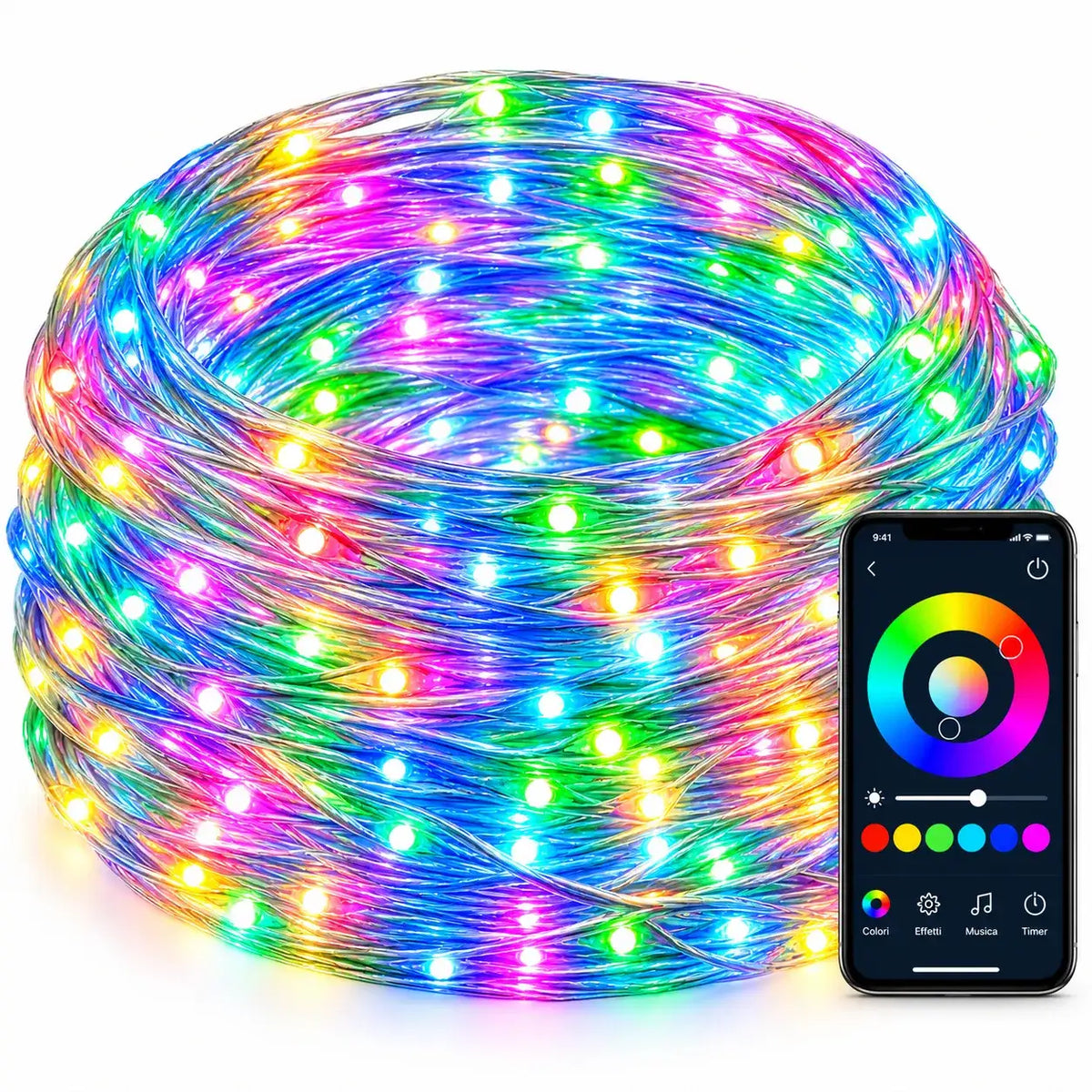 Luci LED RGB Smart 10 Metri con App