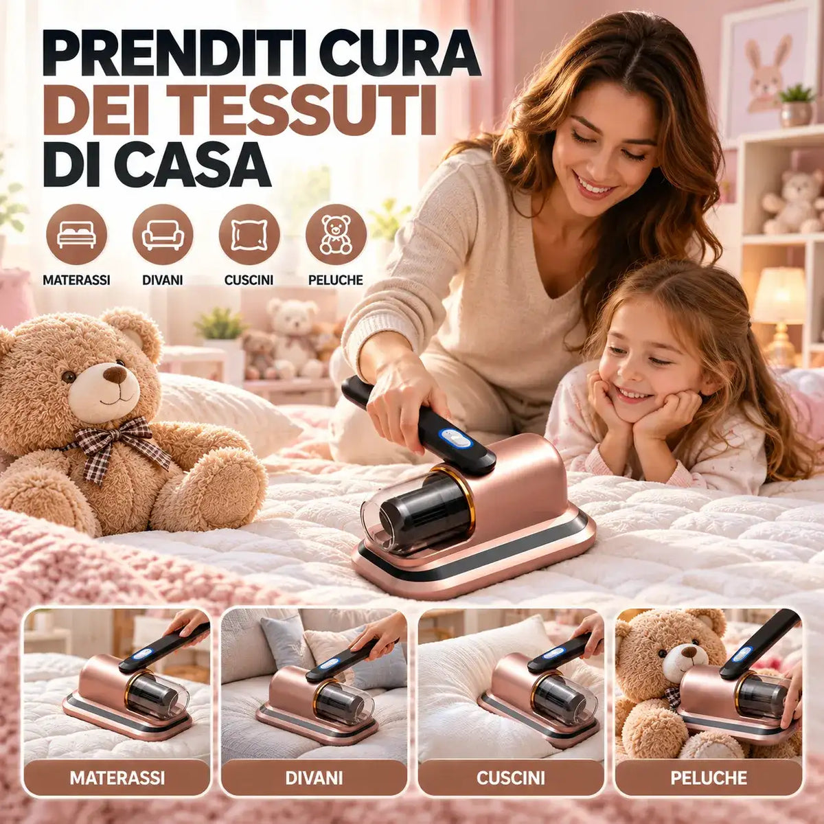 Aspirapolvere tessuti usb - MercatoneSmart.it