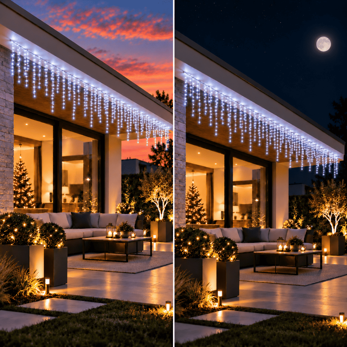 Tenda Luminosa 150 LED Bianco Freddo 5m
