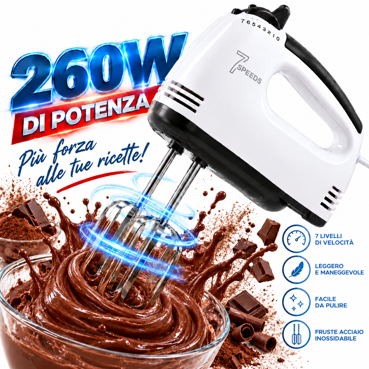 Sbattitore Elettrico 260w