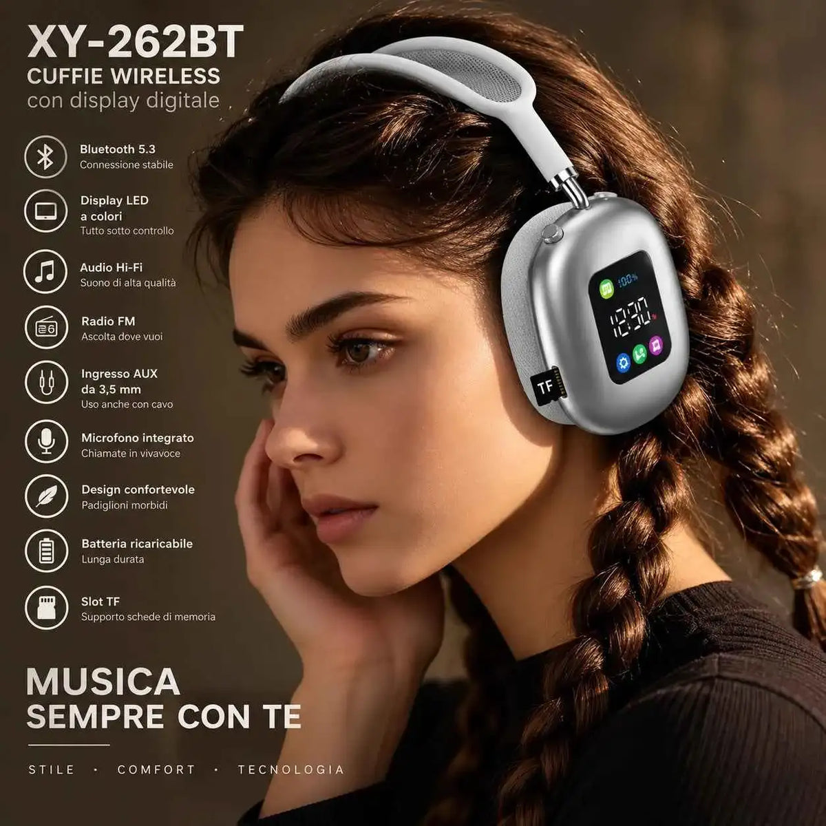 Cuffie Wireless BS619 - MercatoneSmart.it