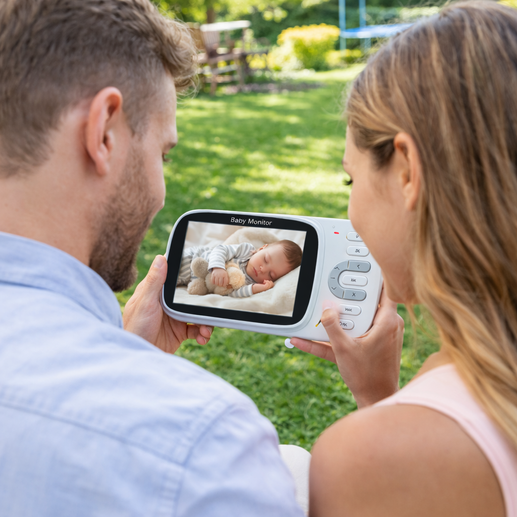 Video Baby Monitor Wireless Q-SX907 con Telecamera HD e Audio Bidirezionale