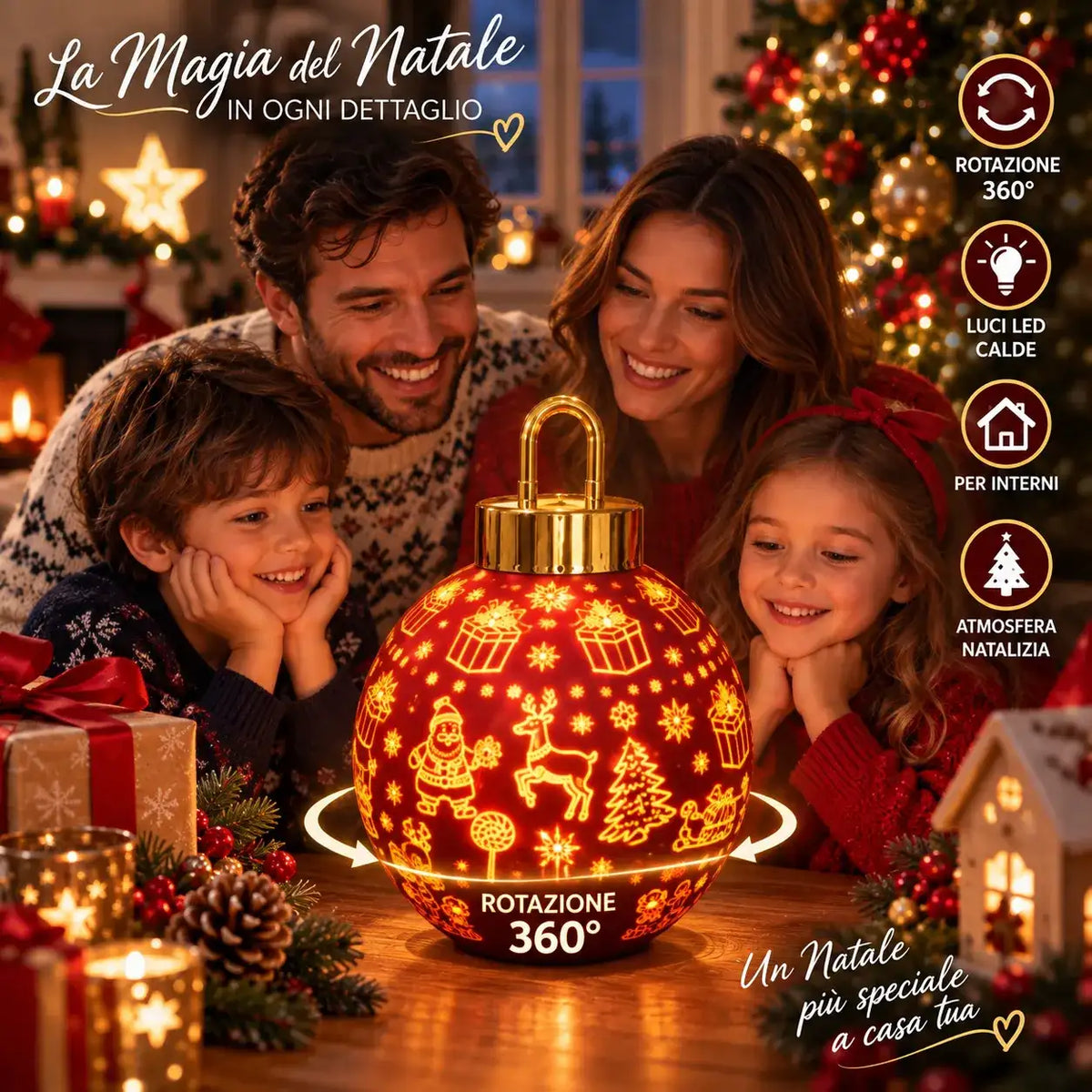 Sfera di Natale LED - MercatoneSmart.it