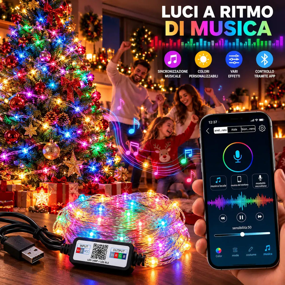 Natale 2026 Luci LED smart - MercatoneSmart.it