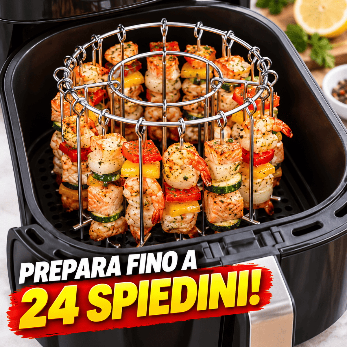 Griglia Inox per Friggitrice ad Aria