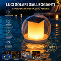 Luce Solare Fluttuante LED Impermeabile Lampada Galleggiante da Giardino Piscina