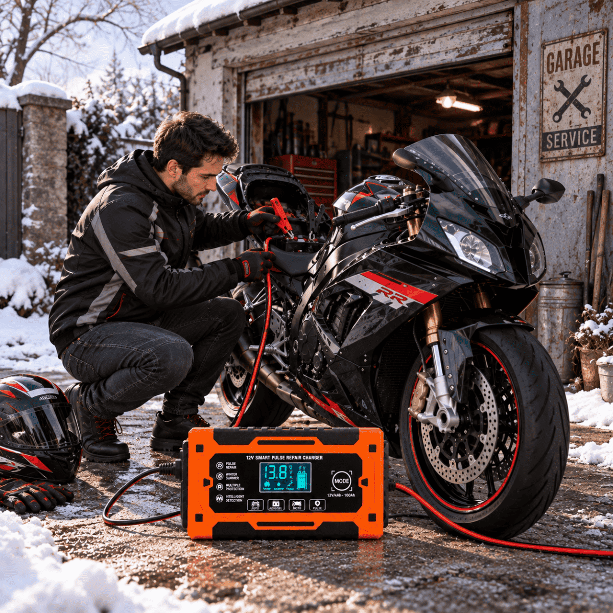 Caricabatterie per Auto e Moto 12V 6A - Mercatone Smart