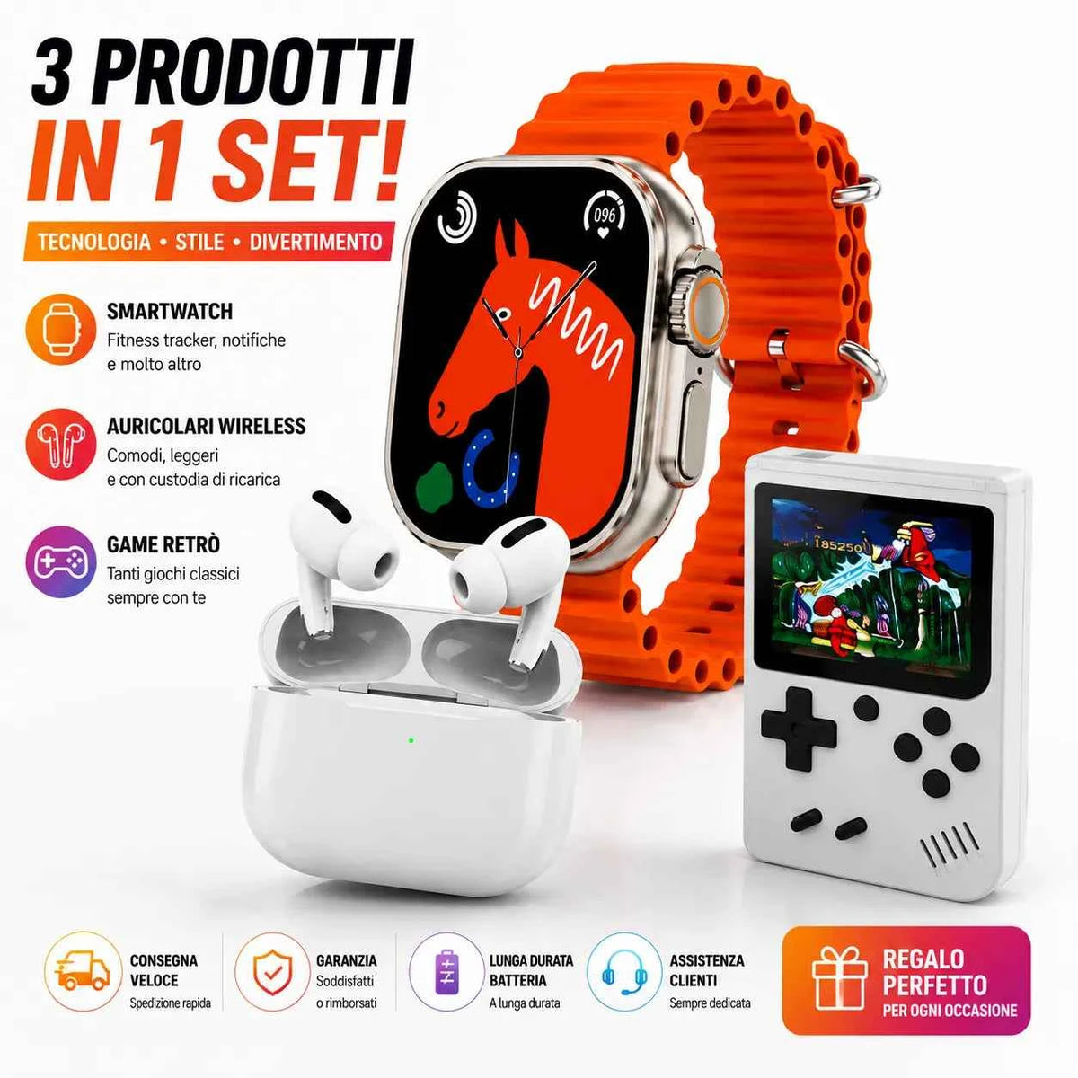 Smartwatch M5 Ultra 3in1 - MercatoneSmart.it