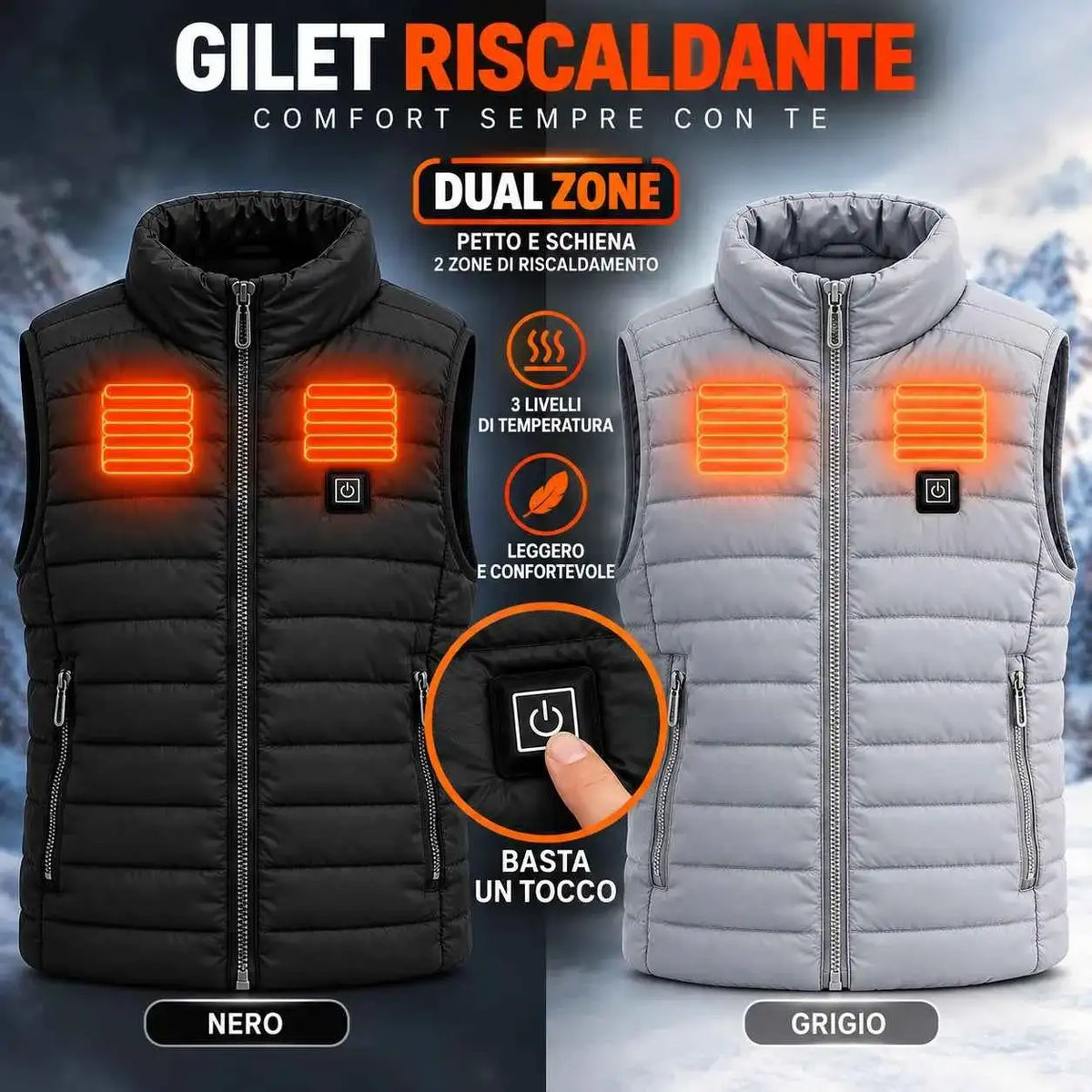 Gilet Riscaldante Unisex USB - MercatoneSmart.it