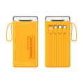 Power Bank 12.000mAh con 4 cavi integrati e torcia LED