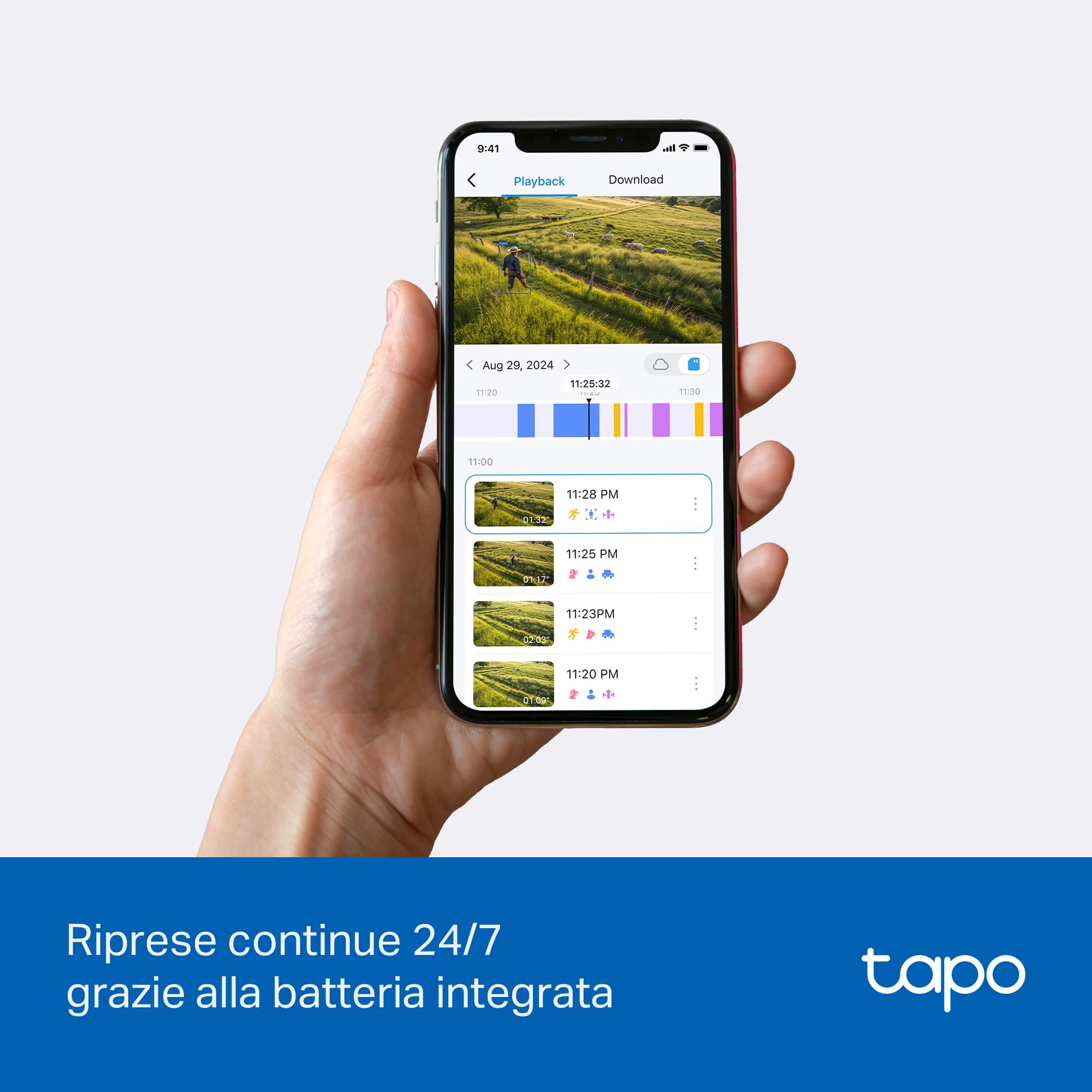 Tapo C665G KIT Telecamera 4G LTE da Esterno 4K 8MP con Pannello Solare, Pan/Tilt, Visione Notturna a Colori, Rilevamento AI, Registrazione 24/7