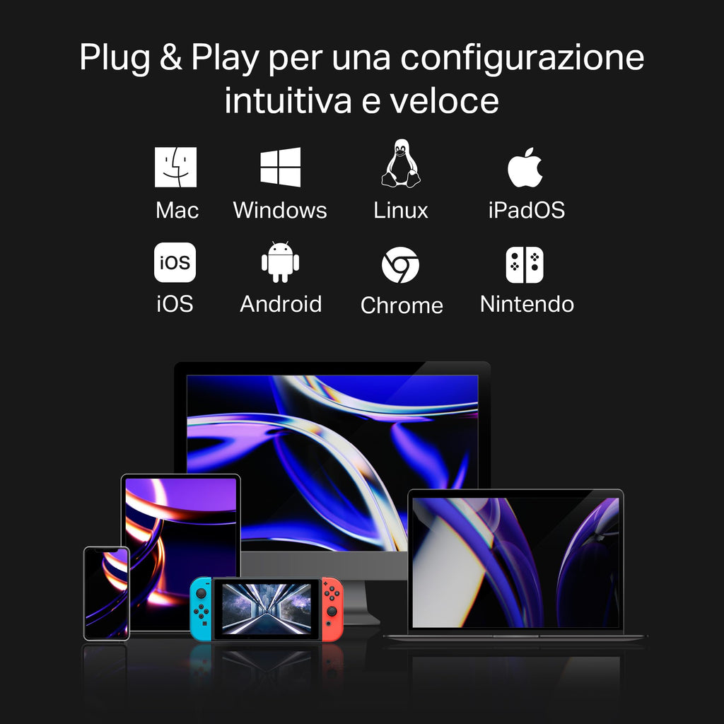 UH9120C Hub USB C 9 in 1, HDMI 4K@60Hz, Gigabit Ethernet, SD & microSD UHS-I TP-Link Showroom viveresmart.store & augmentedrealityoffers.com - P. IVA 02867250694 - DI PENTA ALESSIO - VIALE NETTUNO 167, 66023, FRANCAVILLA AL MARE (CH) - REA CH-438573