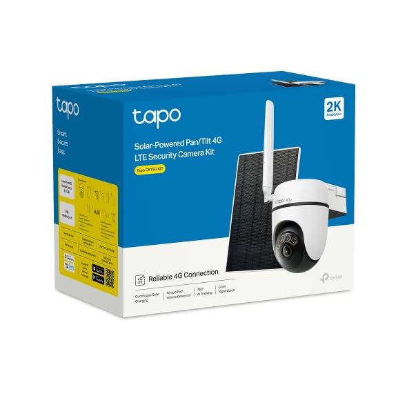 Tapo C615G KIT Telecamera 4G LTE da Esterno 2K 3MP Senza Fili con Pannello Solare, Tracking AI 360°, Batteria 6700mAh TP-Link Showroom viveresmart.store & augmentedrealityoffers.com - P. IVA 02867250694 - DI PENTA ALESSIO - VIALE NETTUNO 167, 66023, FRANCAVILLA AL MARE (CH) - REA CH-438573