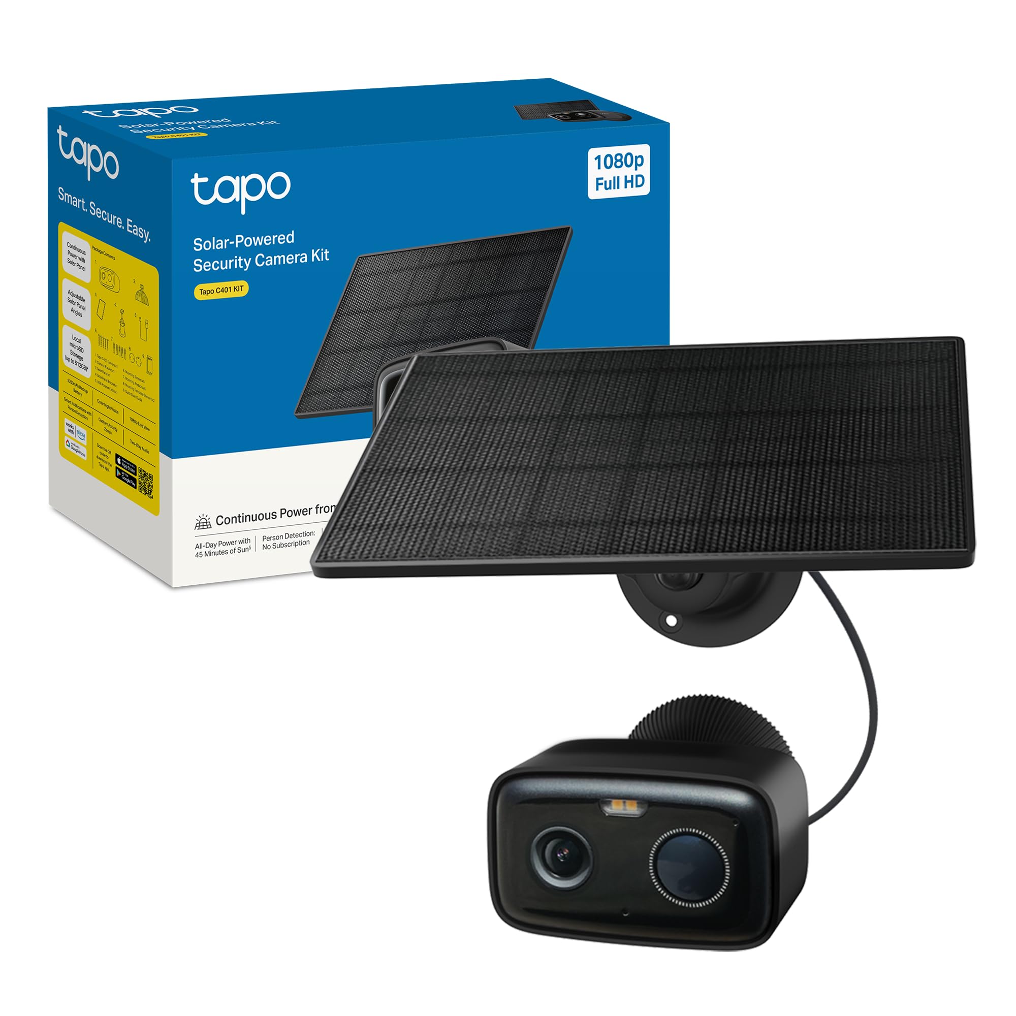Tapo C401 KIT Telecamera Wi-Fi Esterno a Batteria 1080P 2MP con Panello Solare, Rilevamento Persone AI, Visione Notturna a Colori, IP65 TP-Link Showroom viveresmart.store & augmentedrealityoffers.com - P. IVA 02867250694 - DI PENTA ALESSIO - VIALE NETTUNO 167, 66023, FRANCAVILLA AL MARE (CH) - REA CH-438573