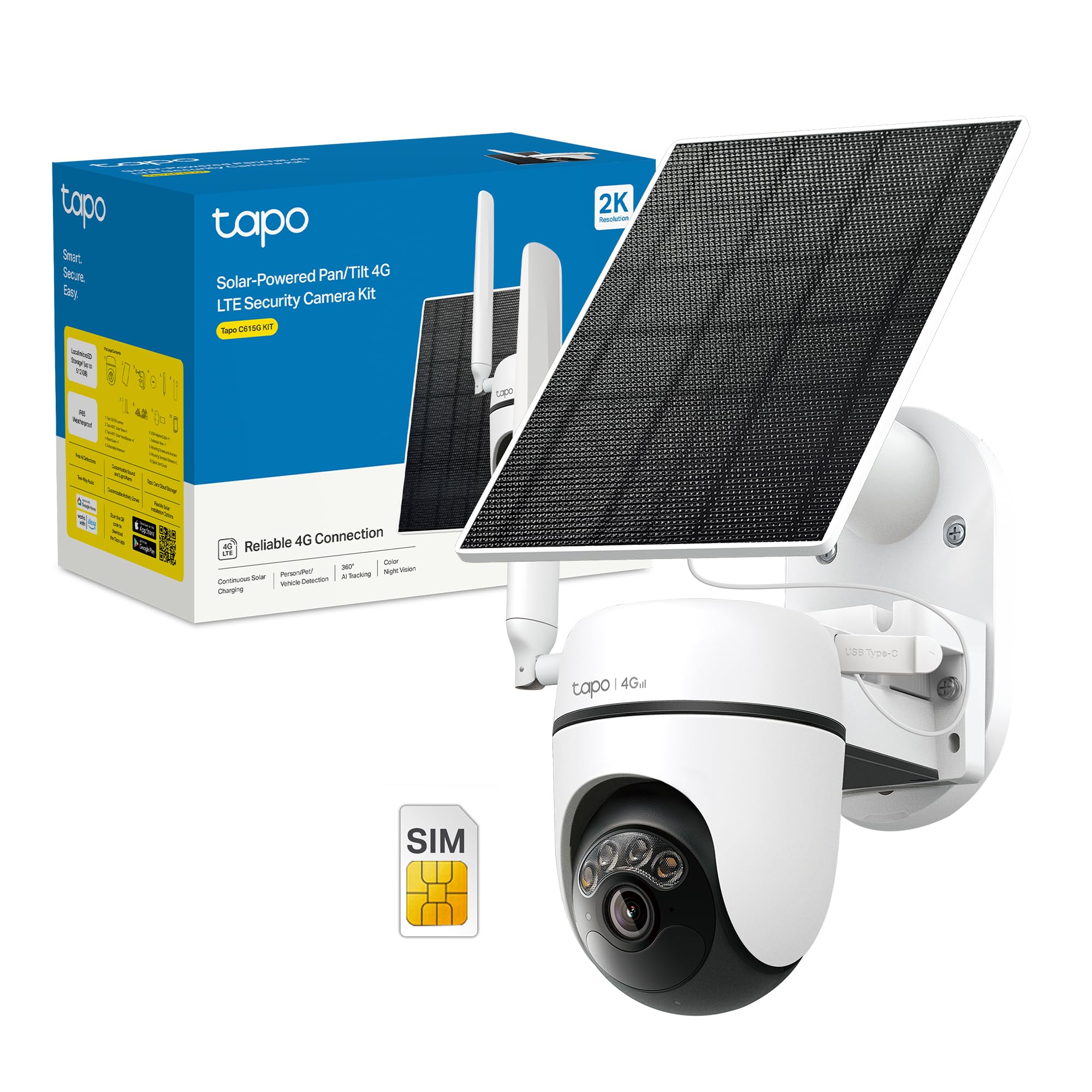 Tapo C615G KIT Telecamera 4G LTE da Esterno 2K 3MP Senza Fili con Pannello Solare, Tracking AI 360°, Batteria 6700mAh TP-Link Showroom viveresmart.store & augmentedrealityoffers.com - P. IVA 02867250694 - DI PENTA ALESSIO - VIALE NETTUNO 167, 66023, FRANCAVILLA AL MARE (CH) - REA CH-438573