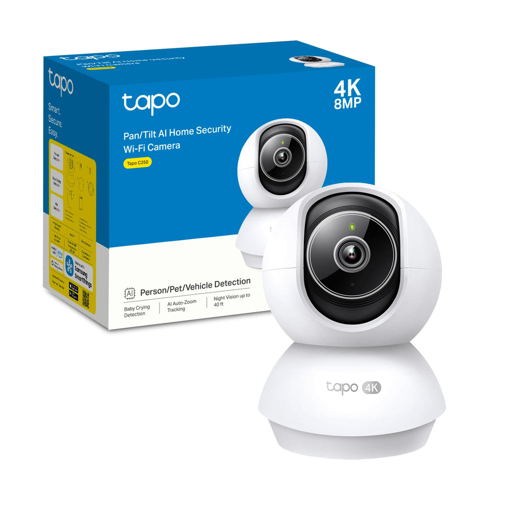 Tapo C250 Telecamera Wi-Fi Interno 4K 8MP, 360° Visuale, Rilevamento AI Persone/Animali/Neonati, Visione Notturna IR TP-Link Showroom viveresmart.store & augmentedrealityoffers.com - P. IVA 02867250694 - DI PENTA ALESSIO - VIALE NETTUNO 167, 66023, FRANCAVILLA AL MARE (CH) - REA CH-438573