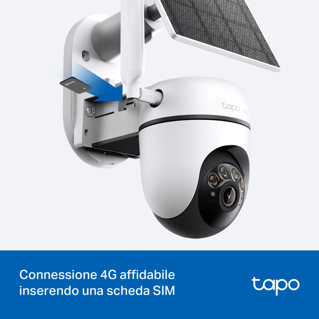 Tapo C615G KIT Telecamera 4G LTE da Esterno 2K 3MP Senza Fili con Pannello Solare, Tracking AI 360°, Batteria 6700mAh TP-Link Showroom viveresmart.store & augmentedrealityoffers.com - P. IVA 02867250694 - DI PENTA ALESSIO - VIALE NETTUNO 167, 66023, FRANCAVILLA AL MARE (CH) - REA CH-438573