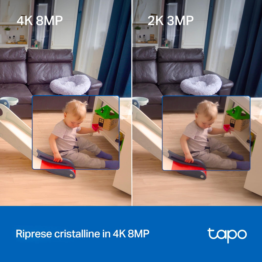 Tapo C250 Telecamera Wi-Fi Interno 4K 8MP, 360° Visuale, Rilevamento AI Persone/Animali/Neonati, Visione Notturna IR TP-Link Showroom viveresmart.store & augmentedrealityoffers.com - P. IVA 02867250694 - DI PENTA ALESSIO - VIALE NETTUNO 167, 66023, FRANCAVILLA AL MARE (CH) - REA CH-438573