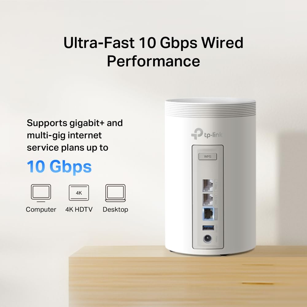 Deco BE68 Sistema Mesh Wi-Fi 7 Tri-Band BE14000Mbps, Porta 10Gbps, 1pz