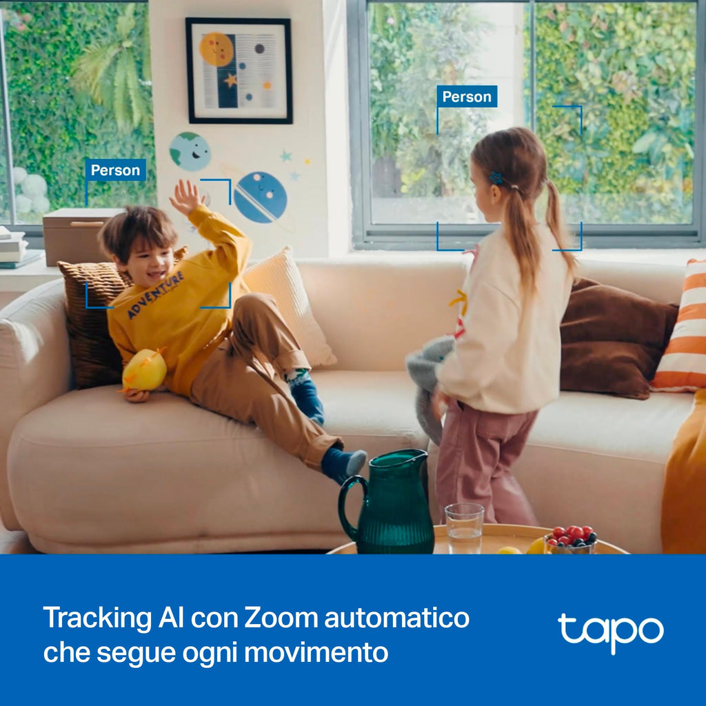 Tapo C250 Telecamera Wi-Fi Interno 4K 8MP, 360° Visuale, Rilevamento AI Persone/Animali/Neonati, Visione Notturna IR TP-Link Showroom viveresmart.store & augmentedrealityoffers.com - P. IVA 02867250694 - DI PENTA ALESSIO - VIALE NETTUNO 167, 66023, FRANCAVILLA AL MARE (CH) - REA CH-438573