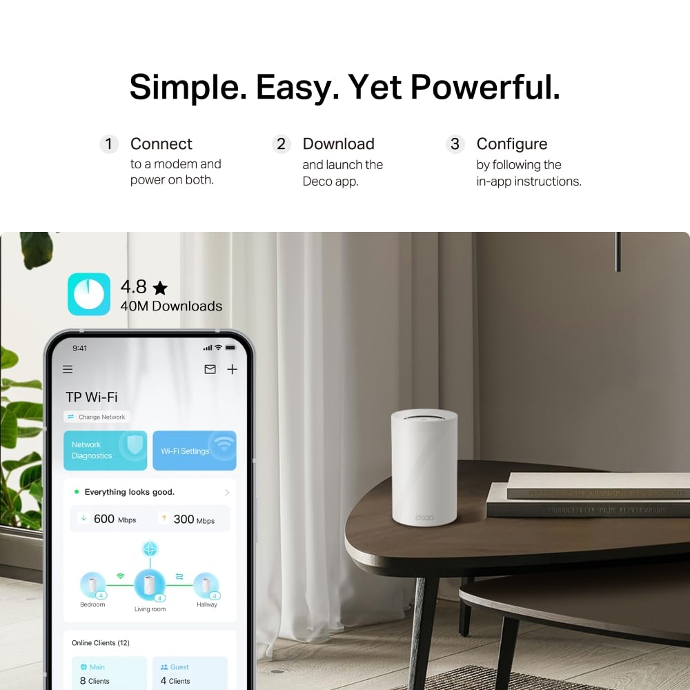 Deco BE68 Sistema Mesh Wi-Fi 7 Tri-Band BE14000Mbps, Porta 10Gbps, 3pz
