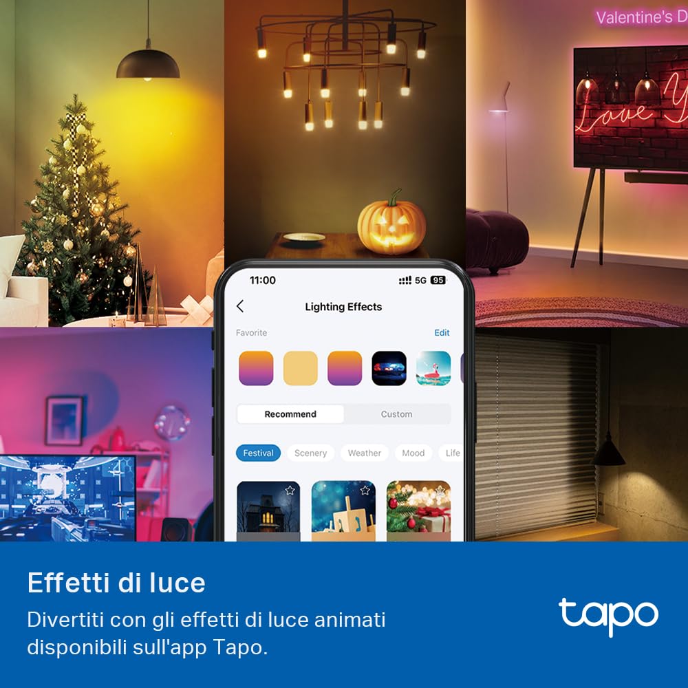 Tapo L430P Lampadina Smart Wi-Fi E14, Multicolore, Dimmerabile, Controllo Alexa e Google TP-Link Showroom viveresmart.store & augmentedrealityoffers.com - P. IVA 02867250694 - DI PENTA ALESSIO - VIALE NETTUNO 167, 66023, FRANCAVILLA AL MARE (CH) - REA CH-438573