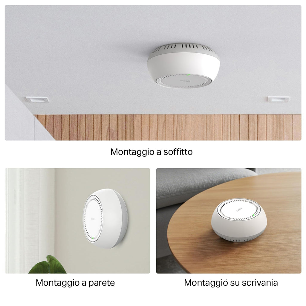 Deco BE65-PoE Sistema Mesh Wi-Fi 7 Tri-Band BE11000Mbps, 2 Porte 5Gbps, Supporto PoE, 3pz