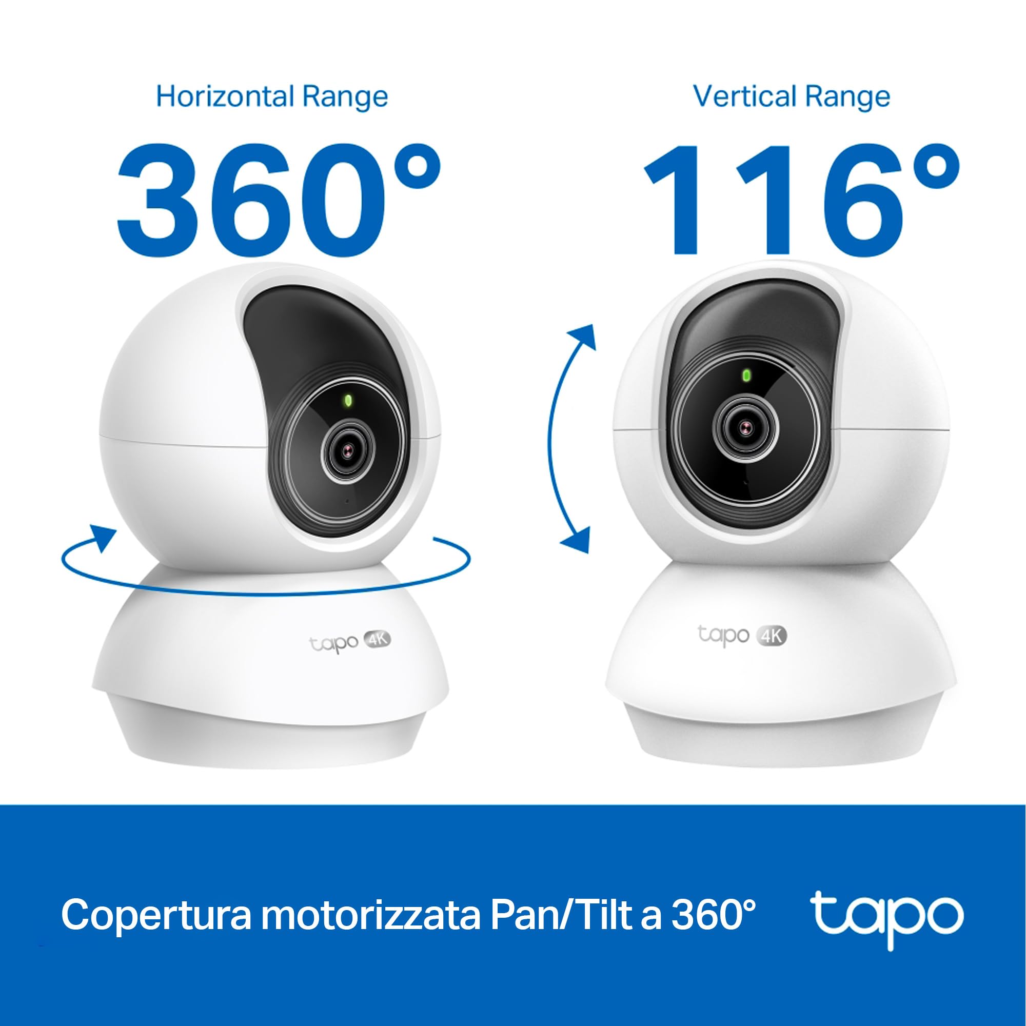 Tapo C250 Telecamera Wi-Fi Interno 4K 8MP, 360° Visuale, Rilevamento AI Persone/Animali/Neonati, Visione Notturna IR TP-Link Showroom viveresmart.store & augmentedrealityoffers.com - P. IVA 02867250694 - DI PENTA ALESSIO - VIALE NETTUNO 167, 66023, FRANCAVILLA AL MARE (CH) - REA CH-438573