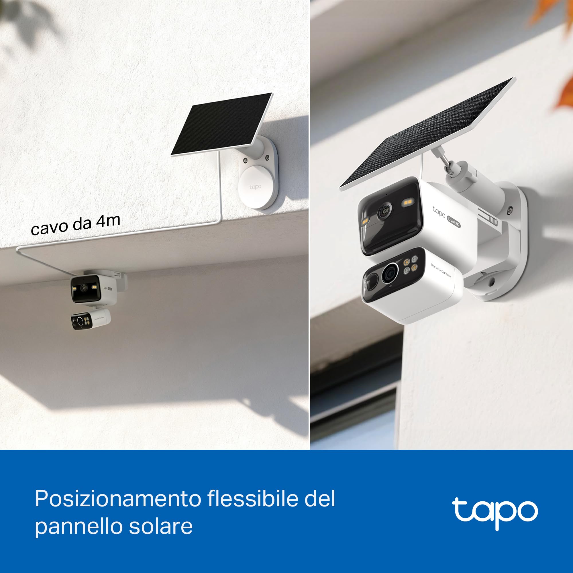 Tapo C645D KIT Telecamera Wi-Fi Esterno a Batteria con Doppio Obiettivo 2K 3MP, Pan/Tilt 360°, Pannello Solare, Visione Notturna a Colori, Rilevamento AI senza Abbonamento TP-Link Showroom viveresmart.store & augmentedrealityoffers.com - P. IVA 02867250694 - DI PENTA ALESSIO - VIALE NETTUNO 167, 66023, FRANCAVILLA AL MARE (CH) - REA CH-438573