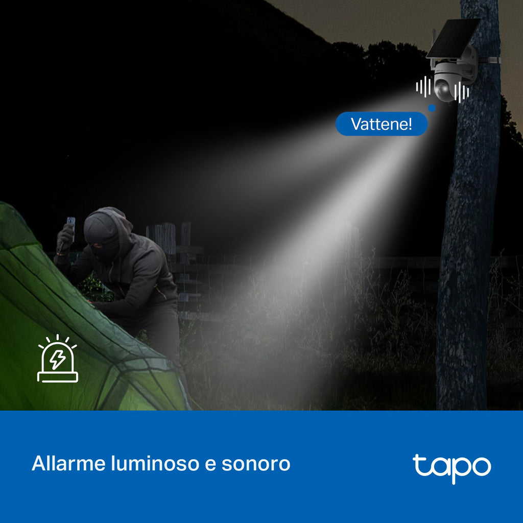 Tapo C615G KIT Telecamera 4G LTE da Esterno 2K 3MP Senza Fili con Pannello Solare, Tracking AI 360°, Batteria 6700mAh TP-Link Showroom viveresmart.store & augmentedrealityoffers.com - P. IVA 02867250694 - DI PENTA ALESSIO - VIALE NETTUNO 167, 66023, FRANCAVILLA AL MARE (CH) - REA CH-438573