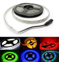 Bobina striscia strip led 5050 flessibile 5m adesiva luce interno esterno ip65 led 5050 rgb + driver + alimentatore