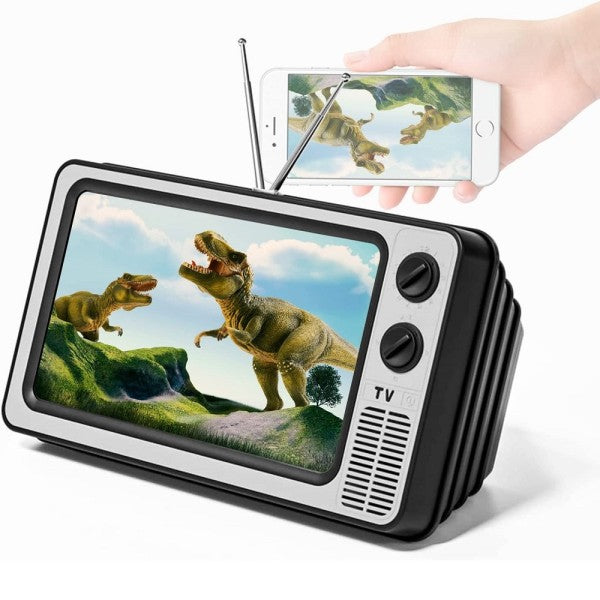 Lente Ingrandimento 12" 3d Hd Schermo Per Telefono Cellulare Supporto Pieghevole